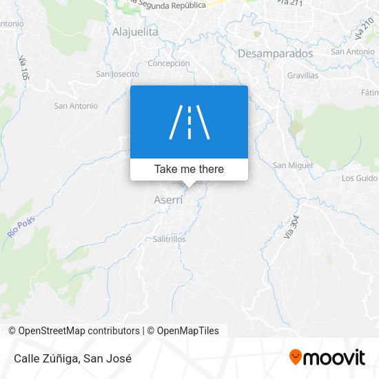Calle Zúñiga map