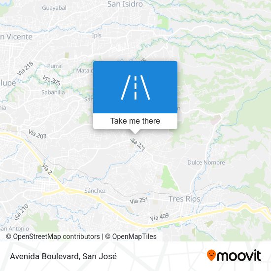 Mapa de Avenida Boulevard