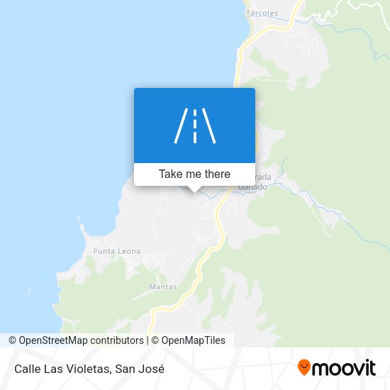 Mapa de Calle Las Violetas