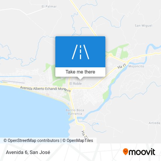 Mapa de Avenida 6