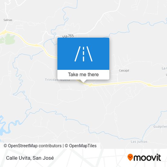 Mapa de Calle Uvita