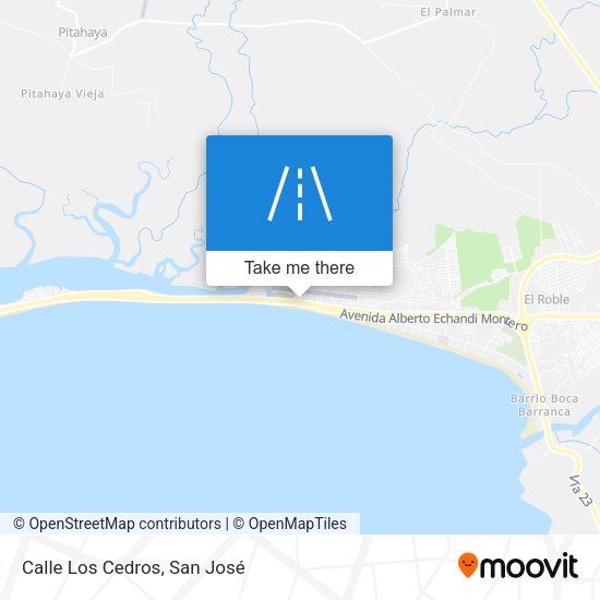 Mapa de Calle Los Cedros