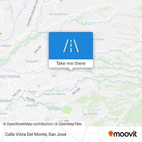 Mapa de Calle Vista Del Monte