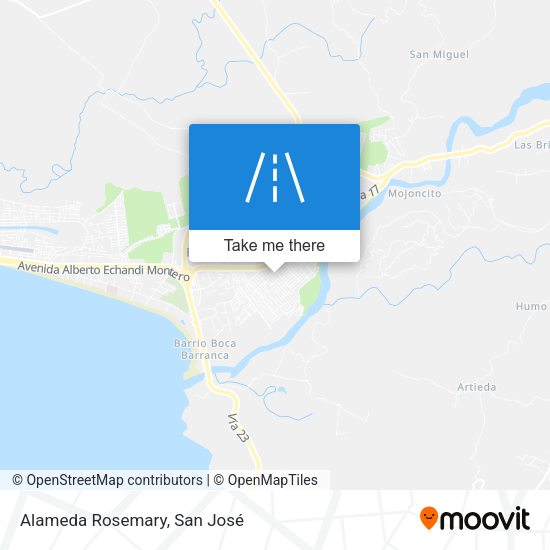 Mapa de Alameda Rosemary