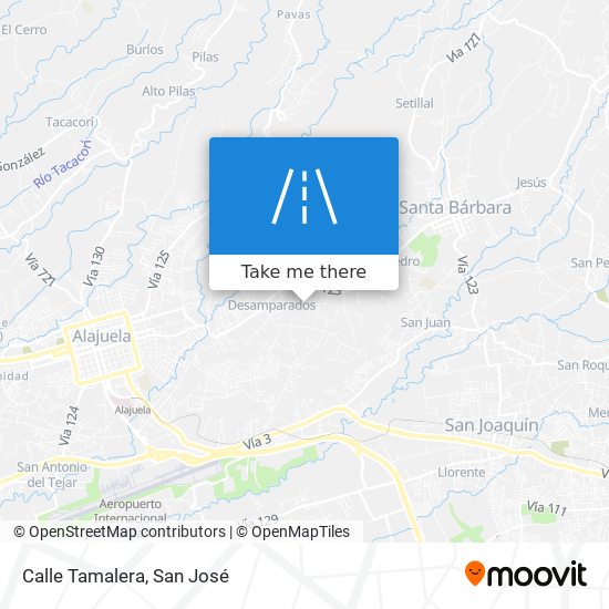 Calle Tamalera map