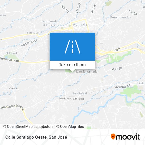 Mapa de Calle Santiago Oeste