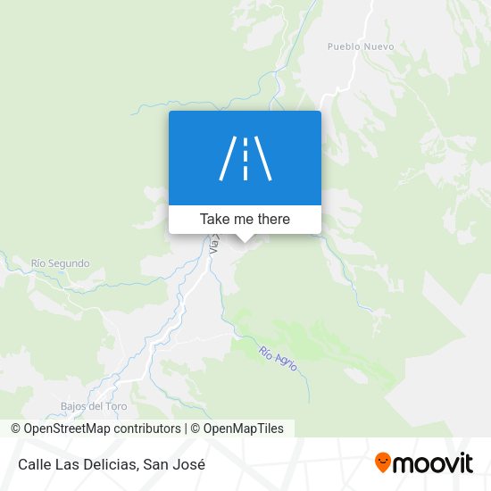 Mapa de Calle Las Delicias