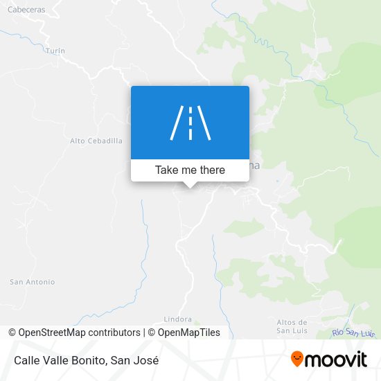 Mapa de Calle Valle Bonito