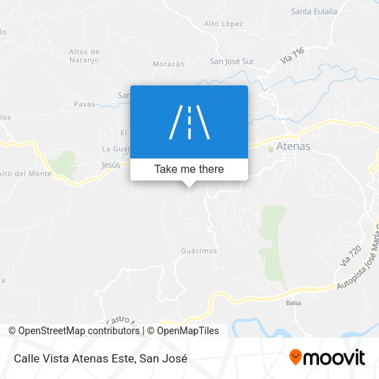 Calle Vista Atenas Este map