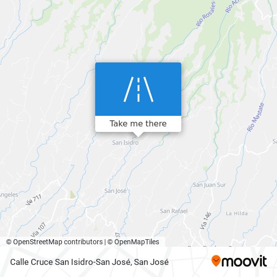 Calle Cruce San Isidro-San José map