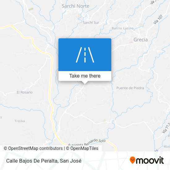 Calle Bajos De Peralta map