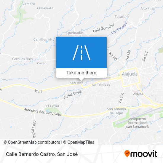 Mapa de Calle Bernardo Castro