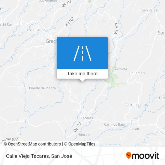 Mapa de Calle Vieja Tacares
