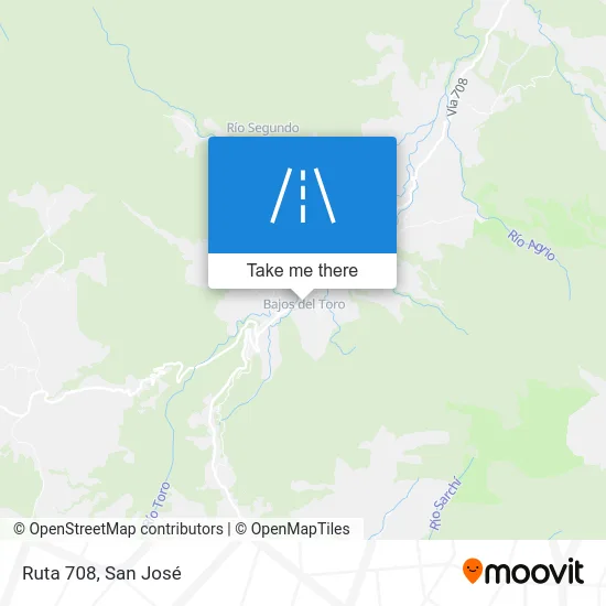 Ruta 708 map