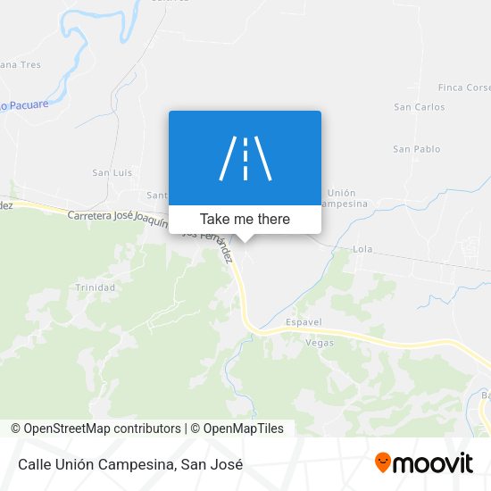 Calle Unión Campesina map