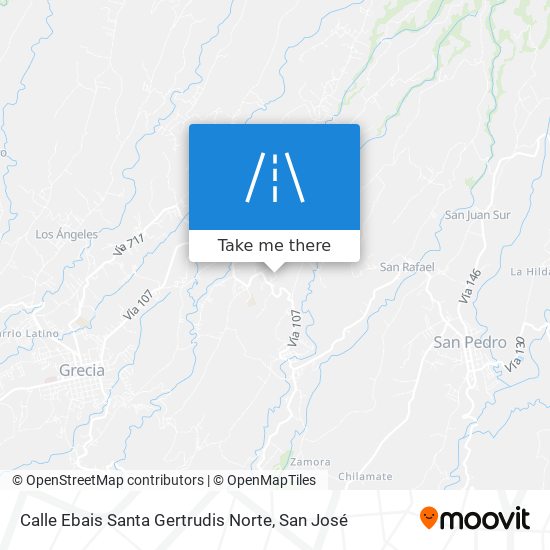 Mapa de Calle Ebais Santa Gertrudis Norte