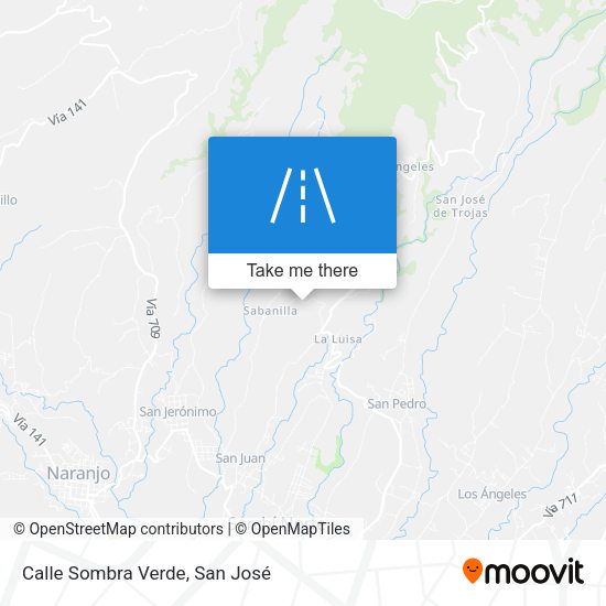 Mapa de Calle Sombra Verde