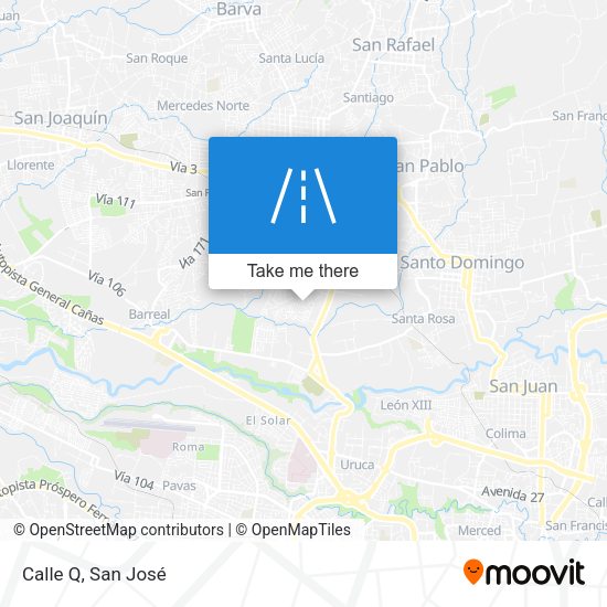 Mapa de Calle Q