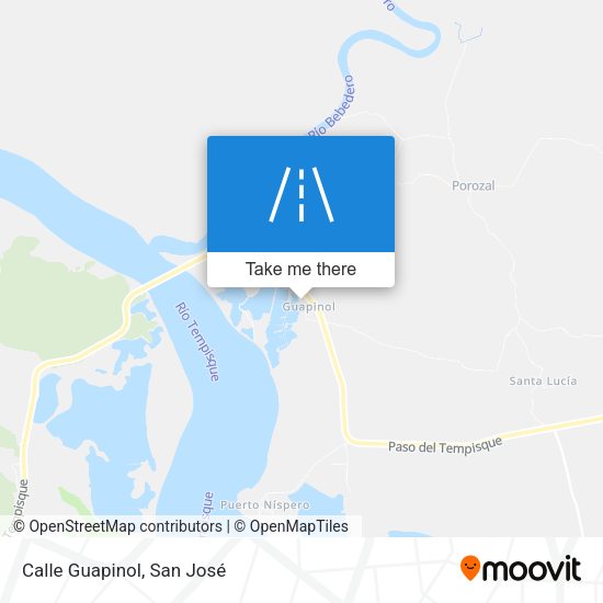 Mapa de Calle Guapinol