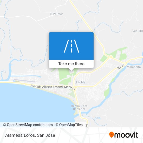 Mapa de Alameda Loros