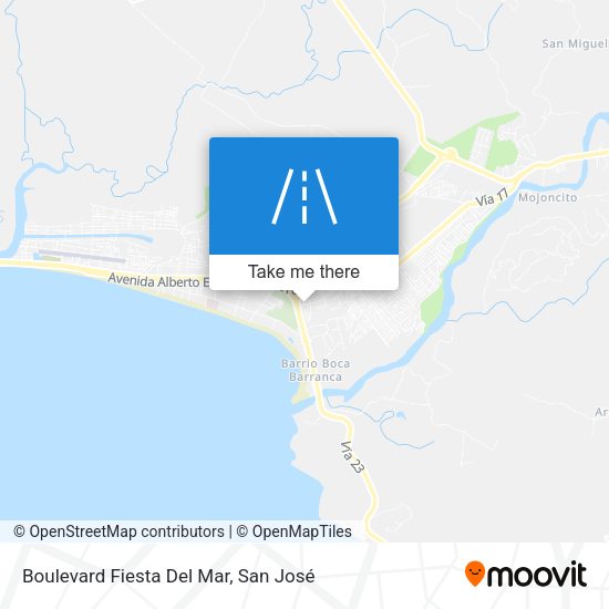 Boulevard Fiesta Del Mar map