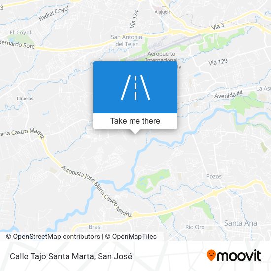 Calle Tajo Santa Marta map