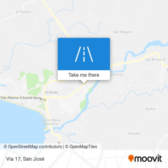 Mapa de Vía 17