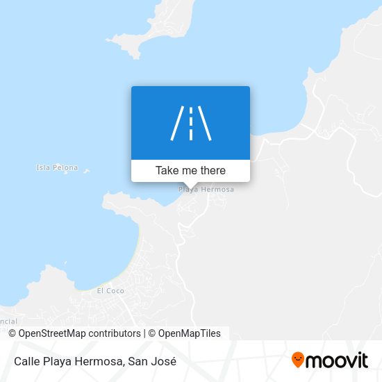 Mapa de Calle Playa Hermosa