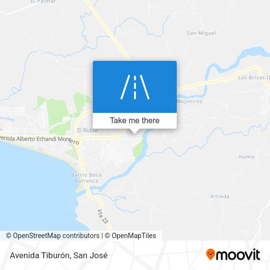 Avenida Tiburón map