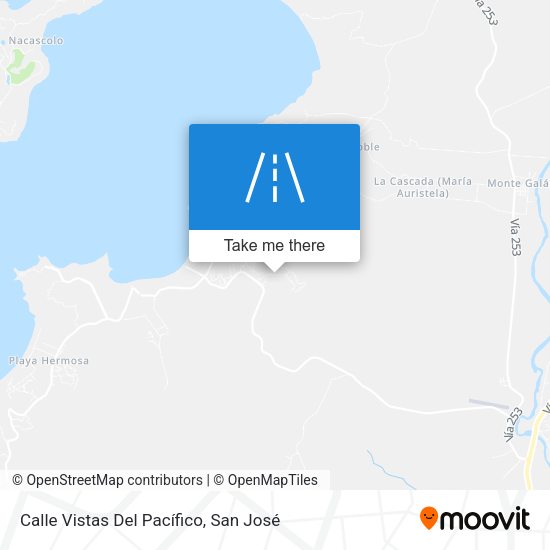 Mapa de Calle Vistas Del Pacífico