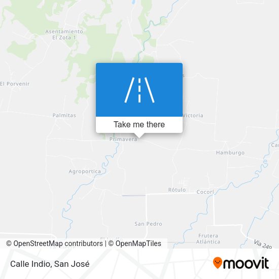 Mapa de Calle Indio