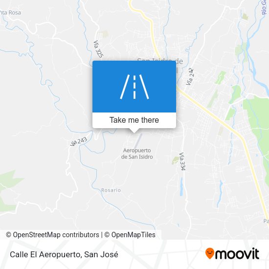 Mapa de Calle El Aeropuerto