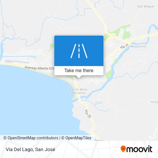 Mapa de Vía Del Lago