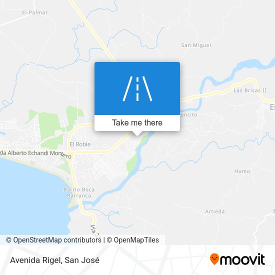Mapa de Avenida Rigel