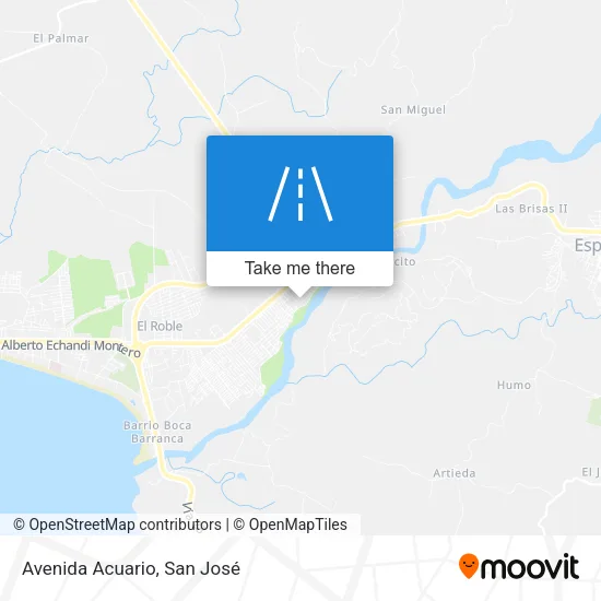 Mapa de Avenida Acuario