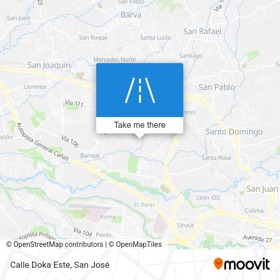 Mapa de Calle Doka Este