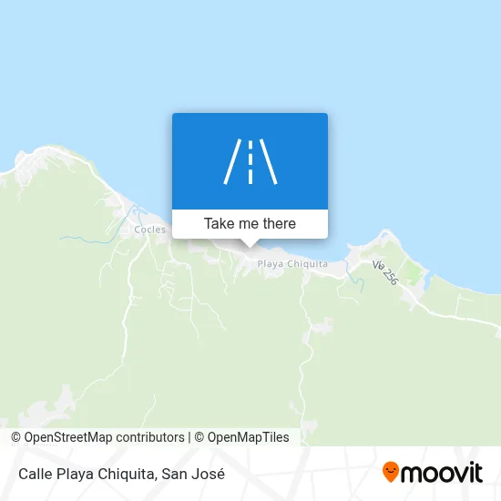 Calle Playa Chiquita map