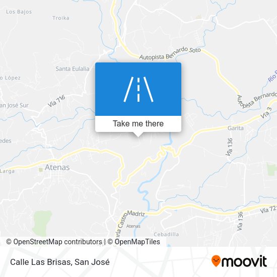 Calle Las Brisas map