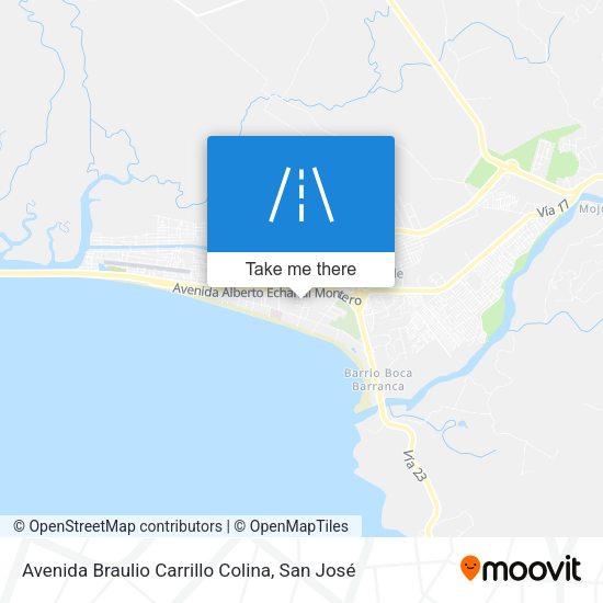 Mapa de Avenida Braulio Carrillo Colina