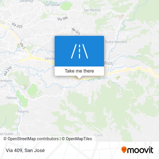 Vía 409 map