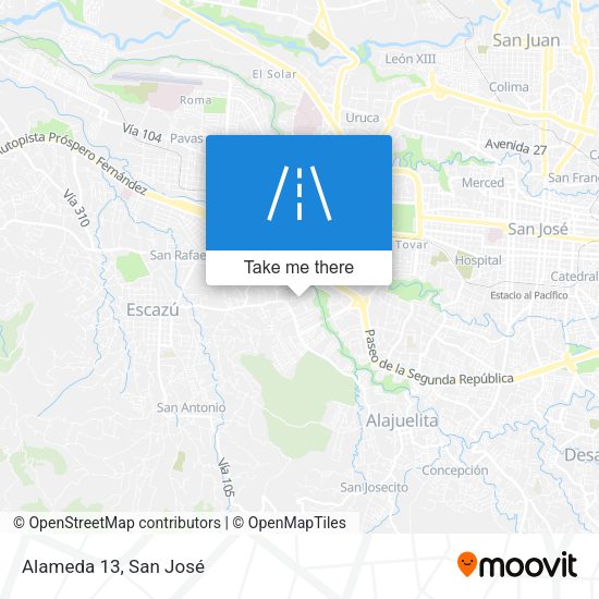 Mapa de Alameda 13