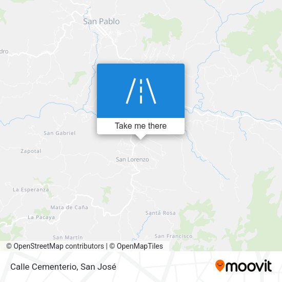 Mapa de Calle Cementerio