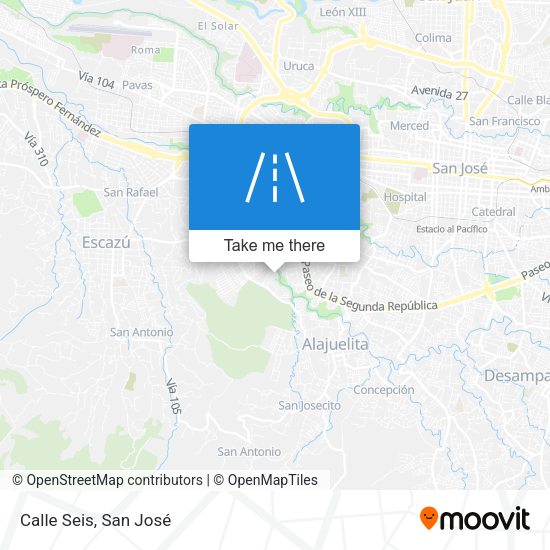 Mapa de Calle Seis