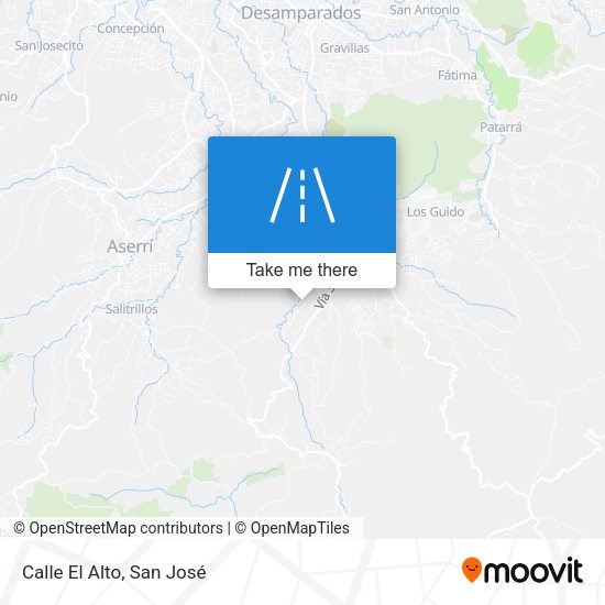 Mapa de Calle El Alto