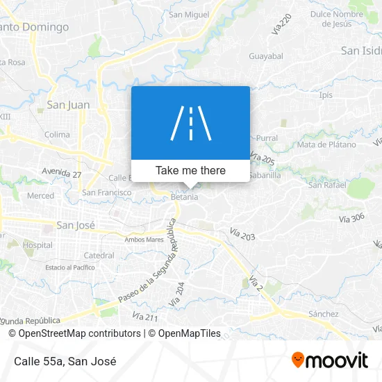 Calle 55a map