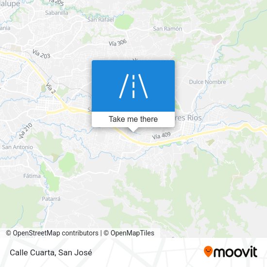 Mapa de Calle Cuarta