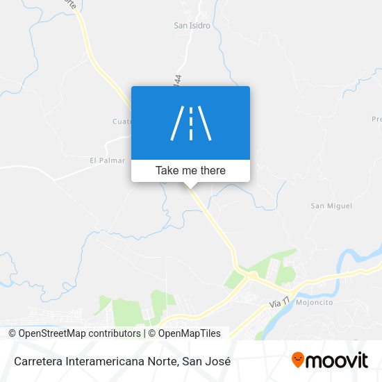 Carretera Interamericana Norte map