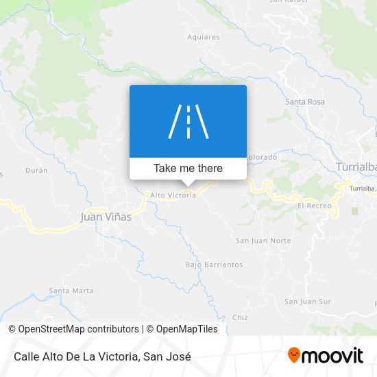 Mapa de Calle Alto De La Victoria