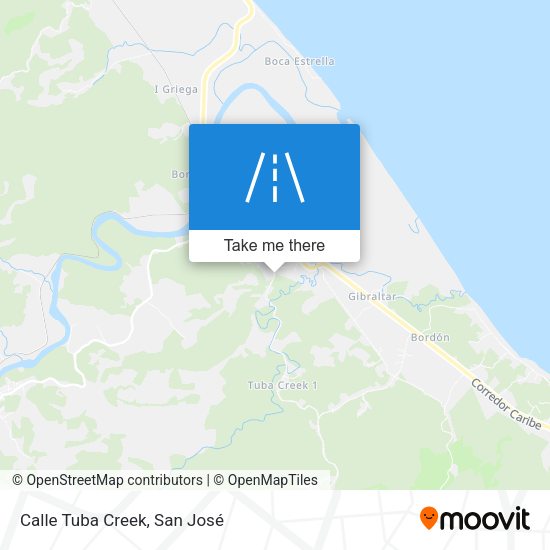 Mapa de Calle Tuba Creek