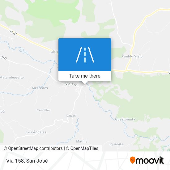 Mapa de Vía 158